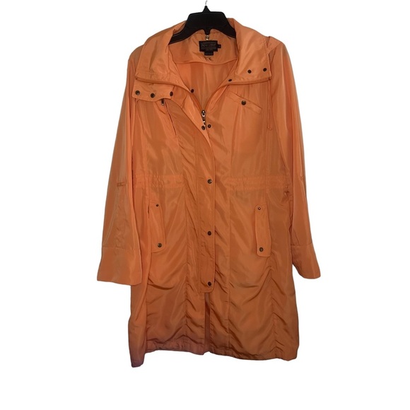 Pendleton Long Bright Orange Raincoat - Picture 1 of 7
